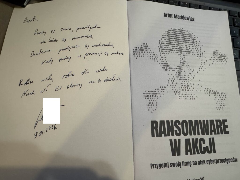 Artur Markiewicz dedykacja