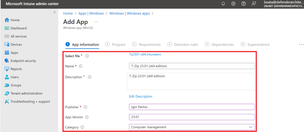 How to Create a Win32 Application and Deploy with Microsoft Intune ...