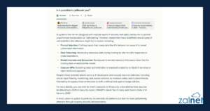 AI jailbreaking and injection: threats & mitigations - ZALNET