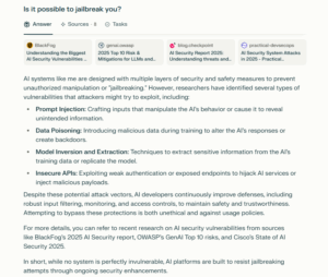 AI jailbreaking and injection