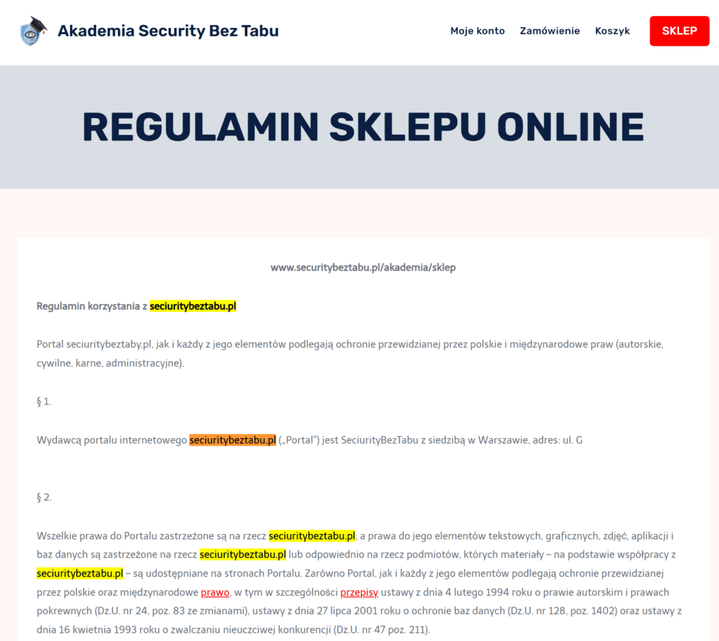 SeciurityBezTabu