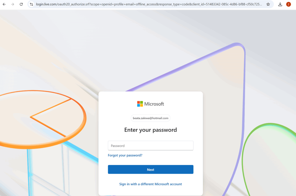 Enter password
