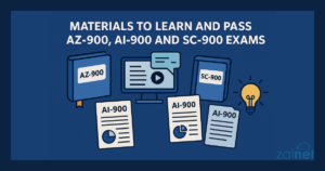 Materials to learn and pass AZ-900, AI-900 and SC-900 exams - ZALNET