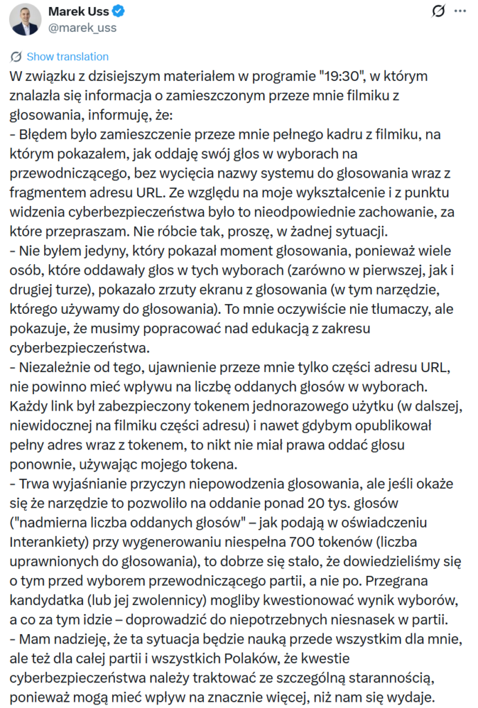 Marek Uss tłumaczenie