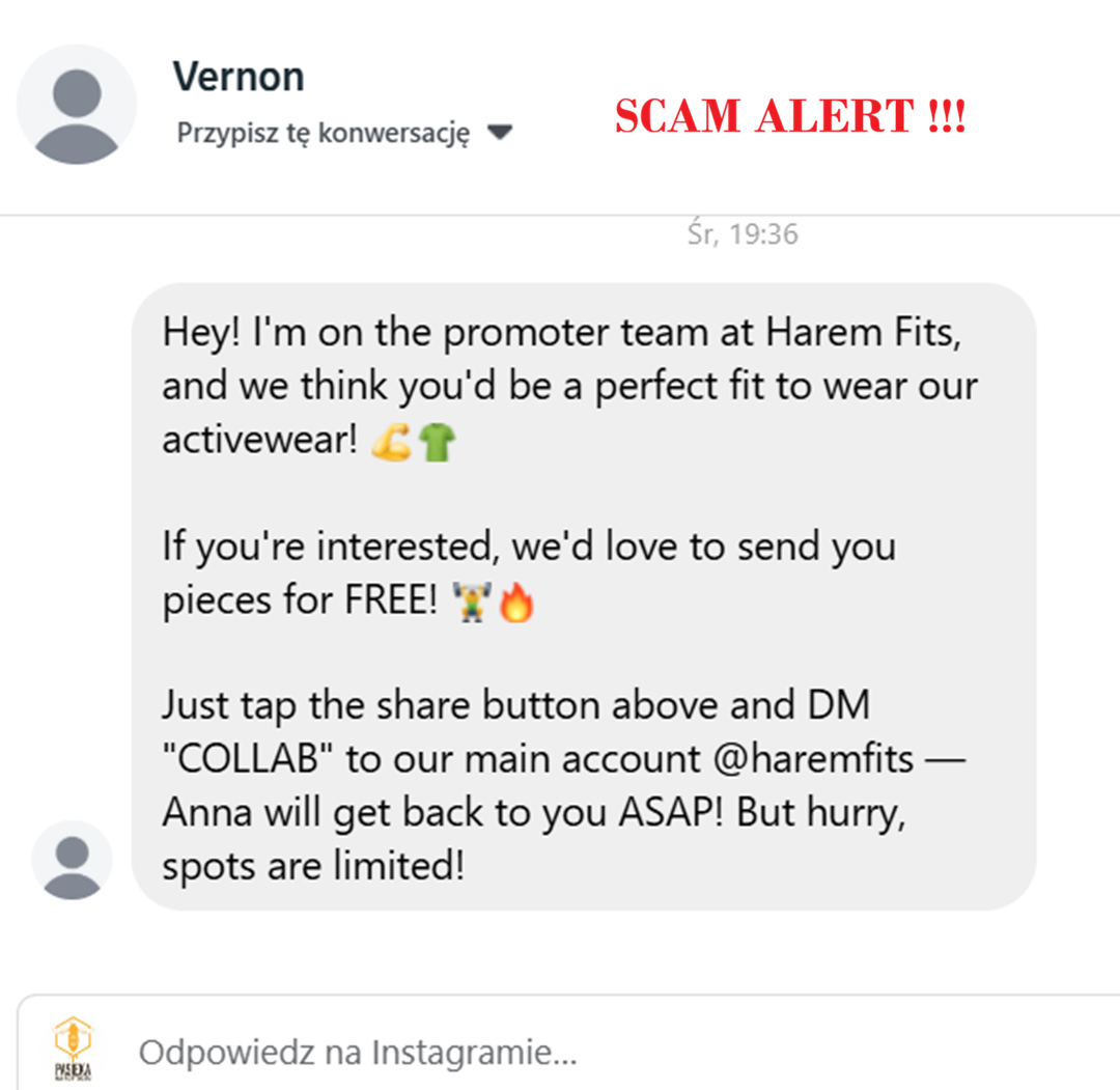 Brand Ambassador Scam