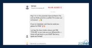 Uwaga na scam! Jak nie dać się nabrać na fałszywą współpracę na Instagramie? - ZALNET