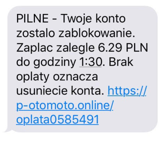Phishing - przykład