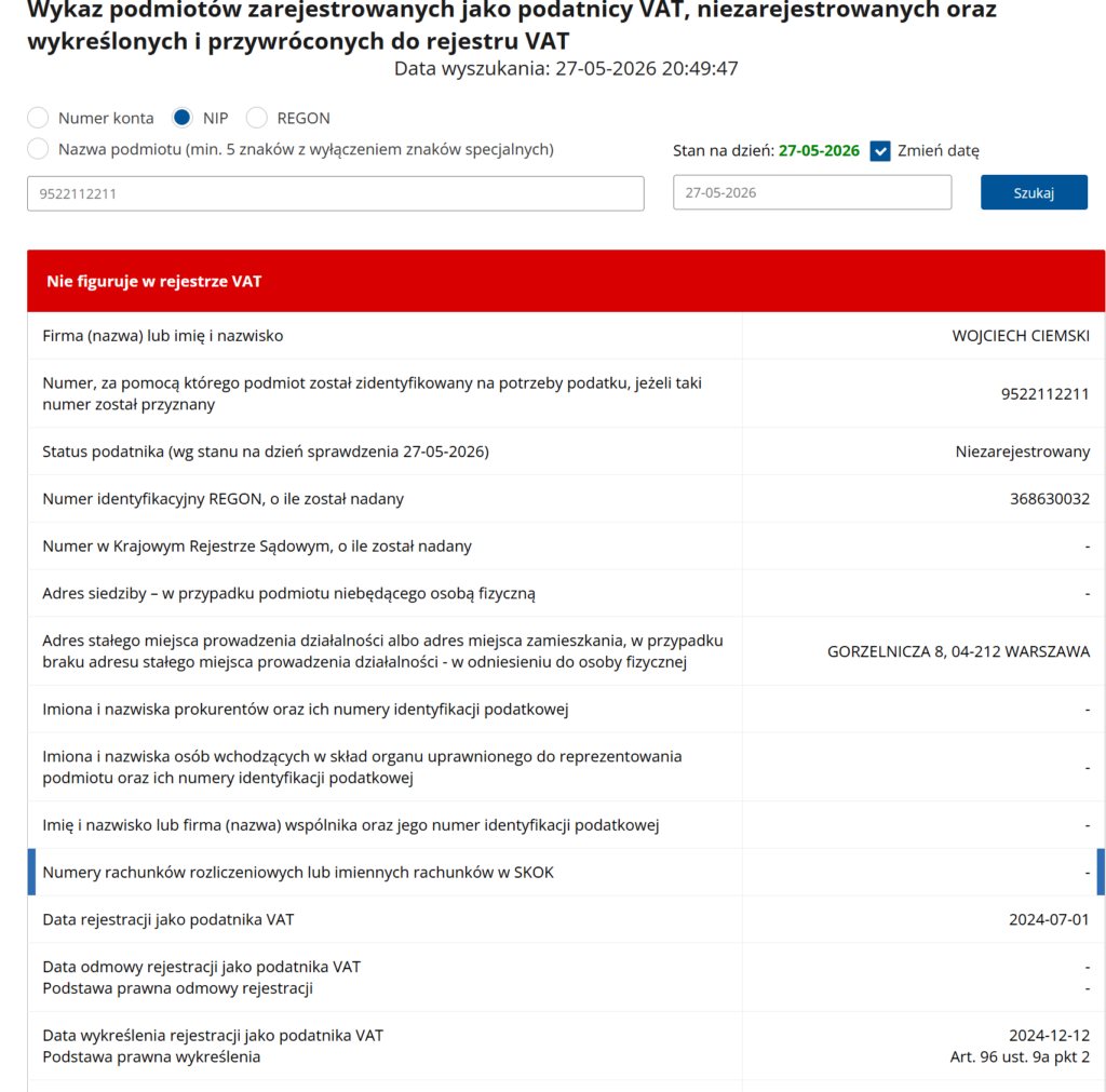 Podatnicy VAT