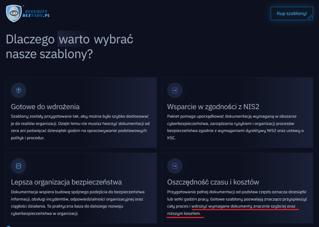 Wdrażanie dokumentacji NIS2, dostęp: 20.06.2026