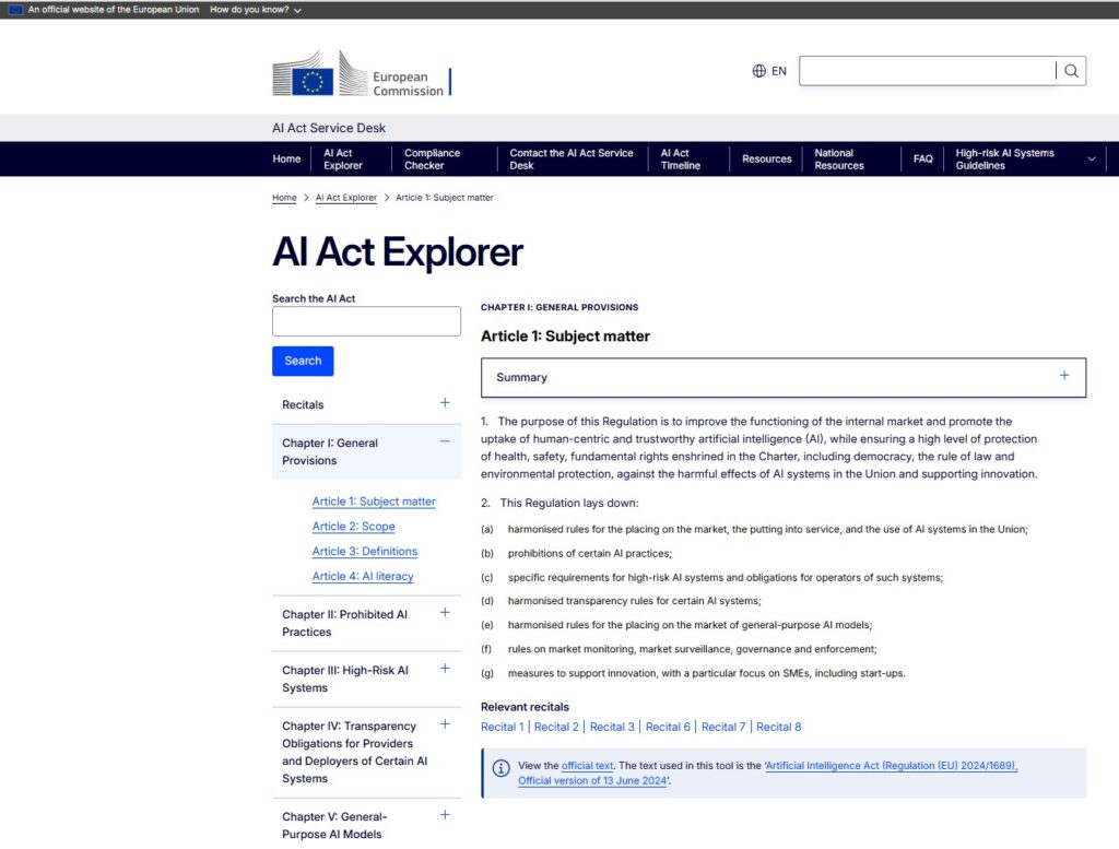 AI Act Explorer, dostęp 27.07.2026