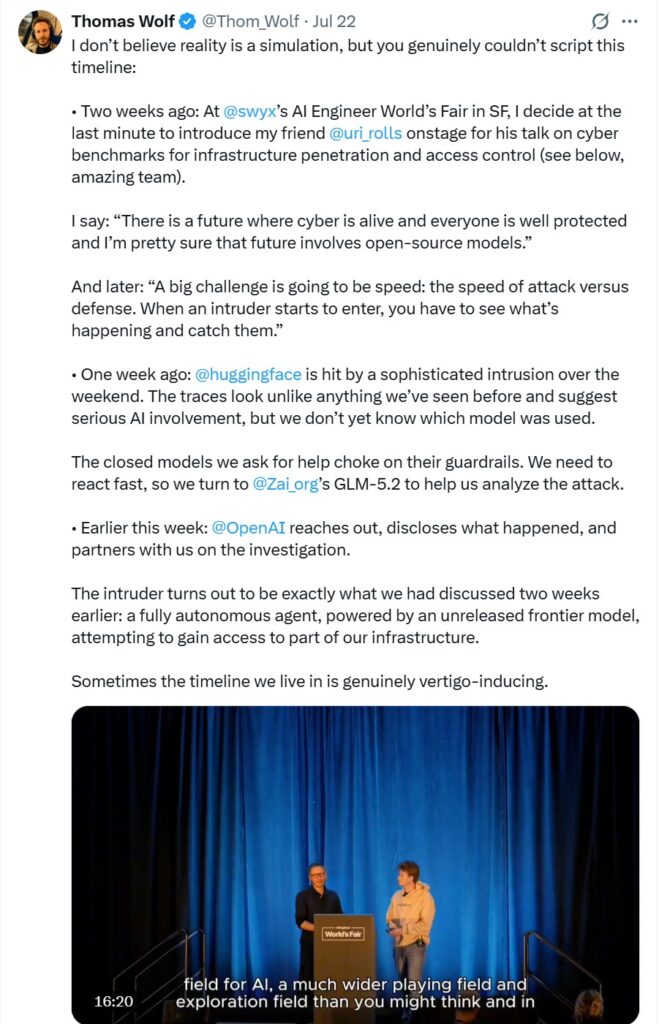 Cyberbezpieczeństwo AI - OpenAI vs HuggingFace, GLM-5.2 model, dostęp 24.07.2026