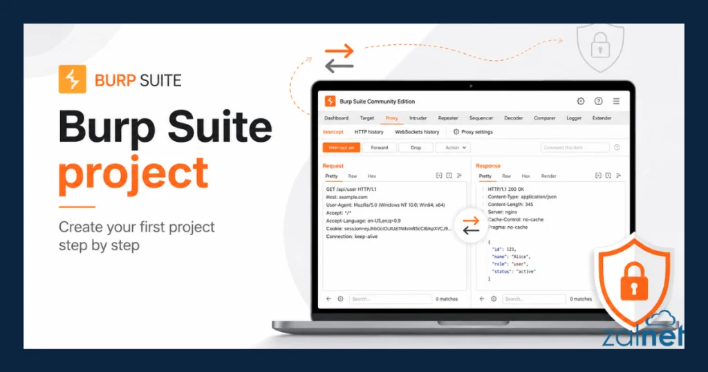 Burp Suite project - create your first project step by step - ZALNET