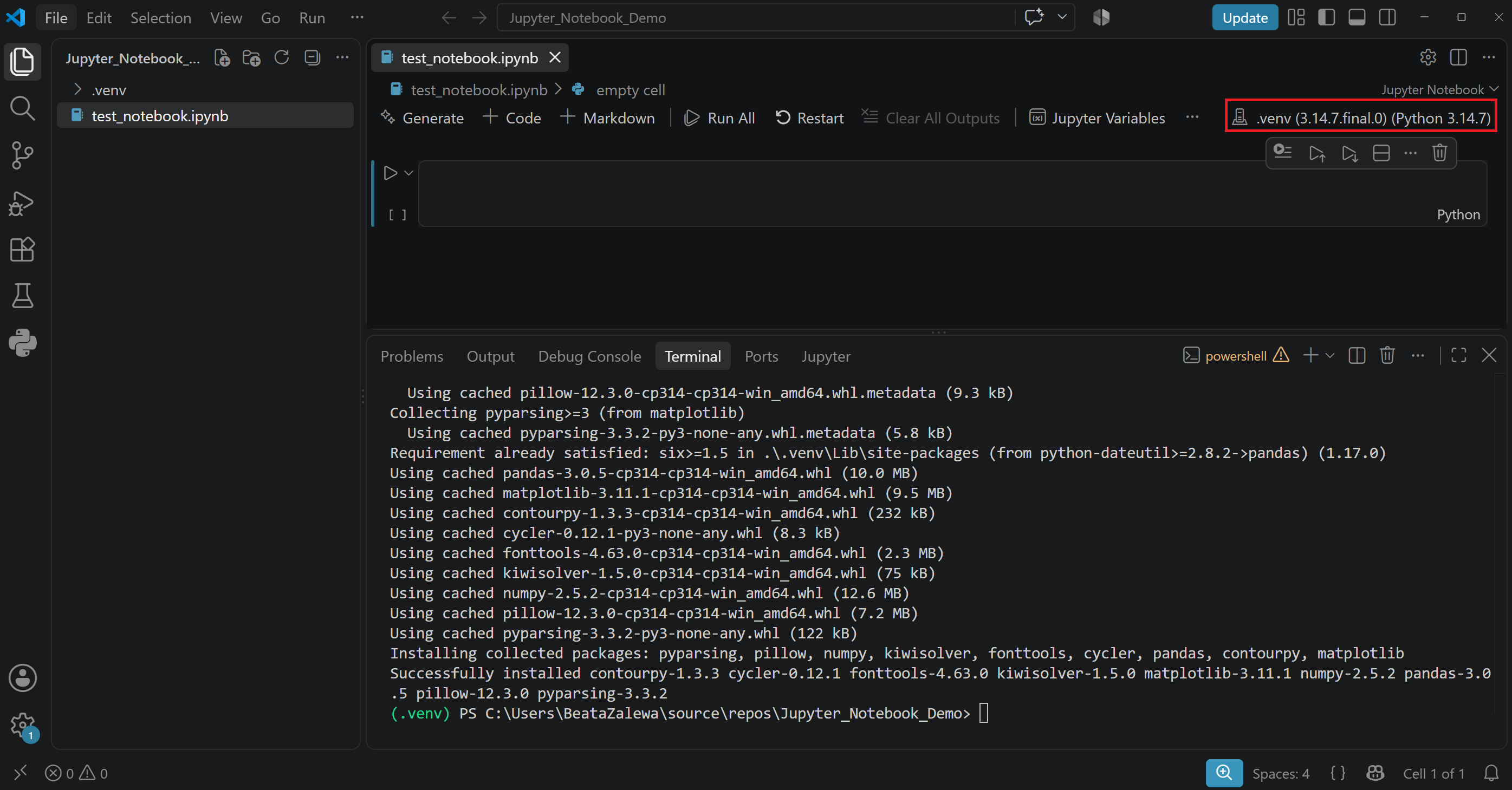 (PL) .venv jako kernel_/(EN) .venv as a kernel