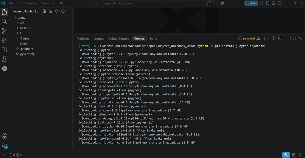 (PL) Instalacja pakietów Jupyter/(EN) Jupyter package installation