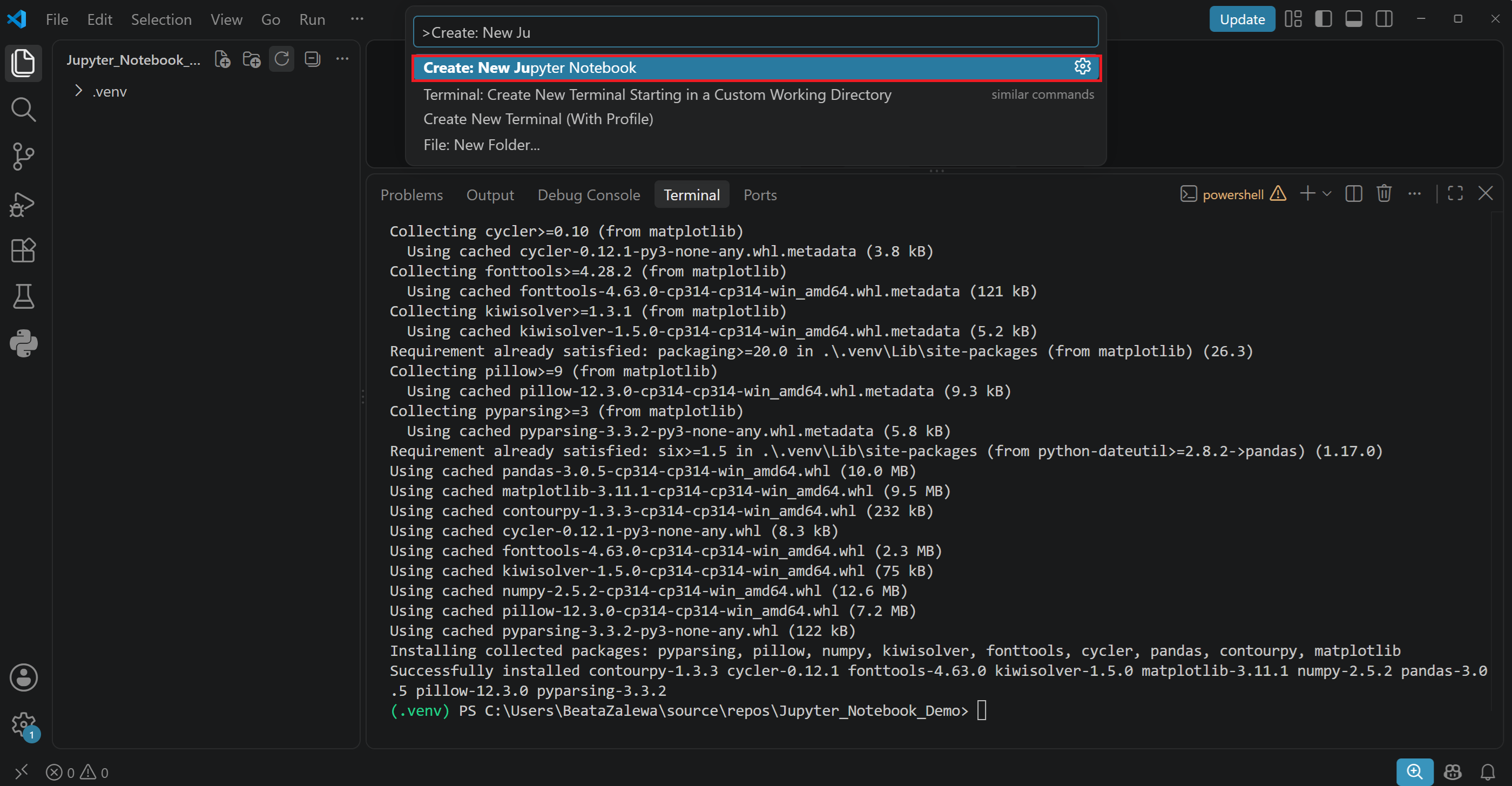 (PL) Tworzenie nowego Jupyter Notebook/(EN) Creating New Jupyter Notebook