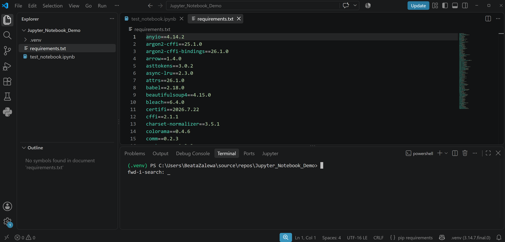 (PL) Tworzenie pliku requirements.txt/(EN) Creating requirements.txt file