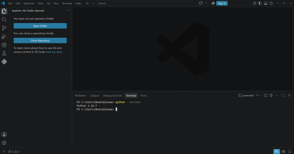 (PL) Sprawdzenie wersji Pythona/(EN) Checking Python version
