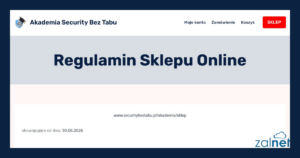 Regulamin Security Bez Tabu a prawo działające wstecz, dostep 05.07.2026 - ZALNET