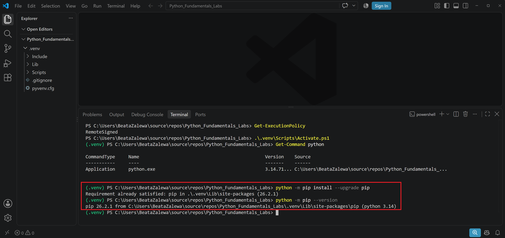 (EN)Upgrading pip/(PL)Aktualizacja pip