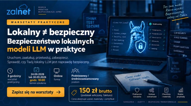 Bezpieczeństwo lokalnych modeli LLM - warsztat - ZALNET