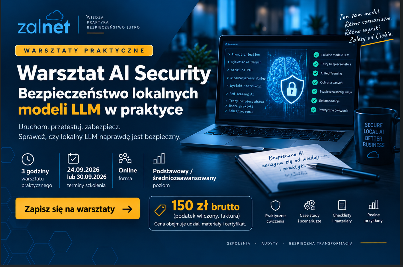 Warsztat AI Security - ZALNET