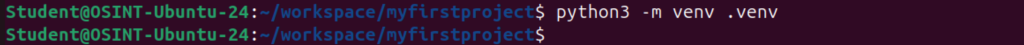 python3 -m venv .venv