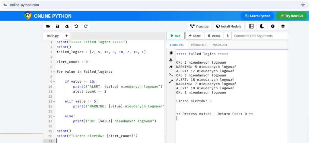 Program Online Python